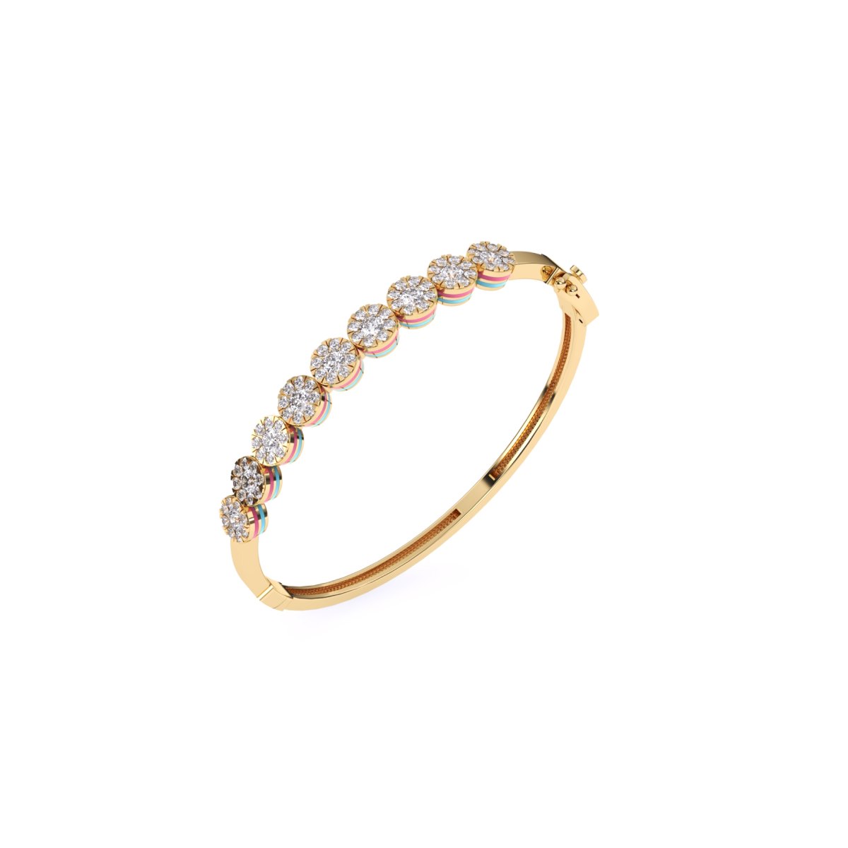 Charming Round Diamond Daily Wear Bracelet